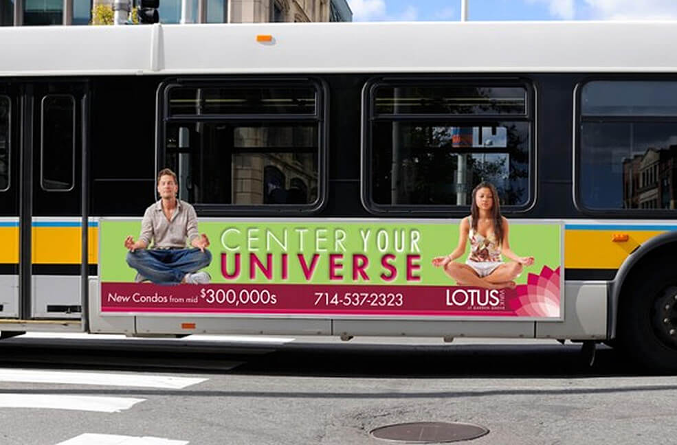 Lotus Walk - Integrated Marketing - Bus Sign Outdoor Ad