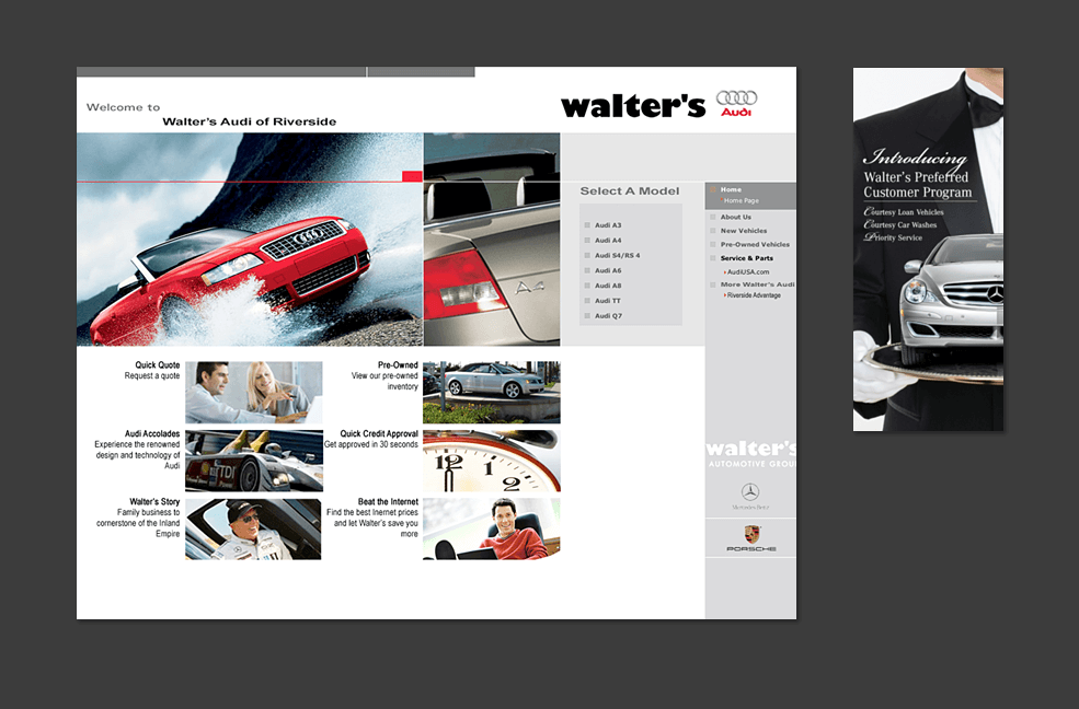 Walter's Integrated Marketing - Website and Banner