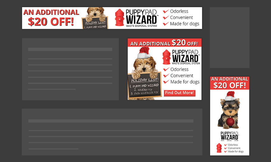 PuppyPad Wizard - Display Ads