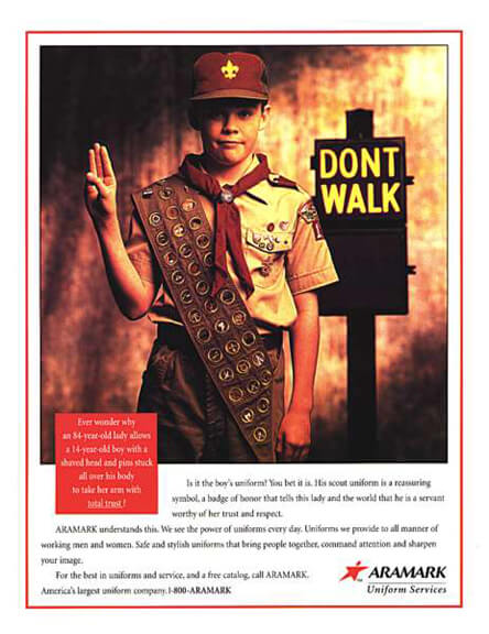Aramark Ad- Trust - Boy Scout