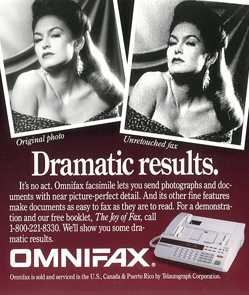 OMNIFAX Print Ad - Dramatic Results
